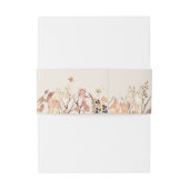 エレガント素朴秋ベージュ結婚ズモノグラム 招待状ベリーバンド (裏面例)