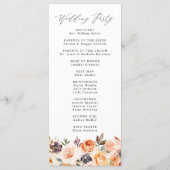 エレガント素朴秋結婚フローラ式 プログラム (裏面)