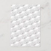 エレガント素朴秋赤離れズ結婚詳細 エンクロージャーカード (裏面)