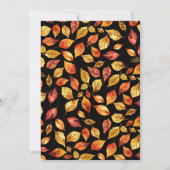 エレガント素朴紅葉結婚ズ セーブザデート (裏面)