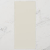 エレガント素朴結婚メニュー メニュー (裏面)