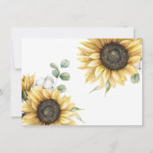 エレガント素朴結婚花 招待状 (裏面)