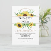 エレガント素朴結婚花 招待状 (スタンド正面)
