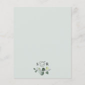 エレガント素朴結婚Eucalyptus Greenery (裏面)