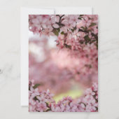 エレガント素朴花フローラ結婚ズ 招待状 (裏面)