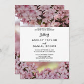 エレガント素朴花フローラ結婚ズ 招待状 (正面/裏面)
