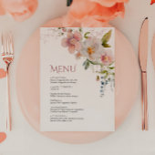 エレガント素朴花結婚のメニュー メニュー