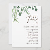 エレガント素朴表結婚数表 (正面)