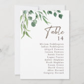 エレガント素朴表結婚数表 (裏面)