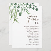 エレガント素朴表結婚数表 (正面/裏面)