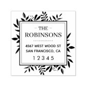 エレガント素朴角差出人住所 セルフインキングスタンプ (デザイン)