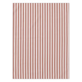 エレガント素朴赤フランスのストライプ テーブルクロス (正面)