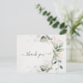 エレガント素朴金ゴールドモダン ポストカード (スタンド正面)