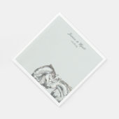 エレガント素朴馬結婚の スタンダードランチョンナプキン (角)