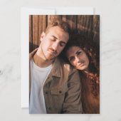 エレガント素朴Green Barn Photo 結婚's 招待状 (裏面)