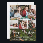 エレガント素朴Joy Christmas Family Photo Collage シーズンカード<br><div class="desc">エレガント素朴Joy Christmas Family Photo Collage</div>