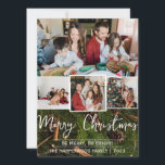 エレガント素朴Joy Christmas Family Photo Collage シーズンカード<br><div class="desc">エレガント素朴Joy Christmas Family Photo Collage</div>