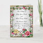 エレガント素朴Red Rosesプログラムカード プログラム (正面)