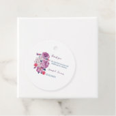 エレガント紫パーソナライズされた結婚花 フェイバータグ (インサイチュ)