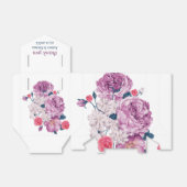 エレガント紫パーソナライズされた結婚花 フェイバーボックス (折り畳みなし)