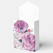 エレガント紫パーソナライズされた結婚花 フェイバーボックス (オープン)