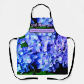 エレガント紫紫紫紫紫紫紫紫紫紫紫紫紫紫紫紫紫紫紫花フローラ エプロン (正面)