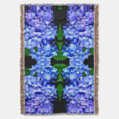 エレガント紫紫紫紫紫紫紫紫紫紫紫紫紫紫紫紫紫紫紫花フローラ スローブランケット (正面縦)