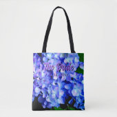 エレガント紫紫紫紫紫紫紫紫紫紫紫紫紫紫紫紫紫紫紫花フローラ トートバッグ (正面)