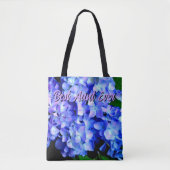 エレガント紫紫紫紫紫紫紫紫紫紫紫紫紫紫紫紫紫紫紫花フローラ トートバッグ (正面)