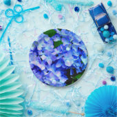 エレガント紫紫紫紫紫紫紫紫紫紫紫紫紫紫紫紫紫紫紫花フローラ ペーパープレート (パーティー)