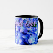 エレガント紫紫紫紫紫紫紫紫紫紫紫紫紫紫紫紫紫紫紫花フローラ マグカップ (正面右)