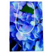 エレガント紫紫紫紫紫紫紫紫紫紫紫紫紫紫紫紫紫紫紫花フローラ ミディアムペーパーバッグ (正面)