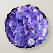 エレガント紫紫紫紫紫紫紫紫紫紫紫紫紫紫紫紫紫紫紫花フローラ ラウンドクッション (裏面)