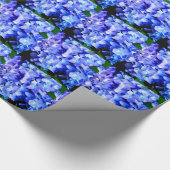 エレガント紫紫紫紫紫紫紫紫紫紫紫紫紫紫紫紫紫紫紫花フローラ ラッピングペーパー (角)