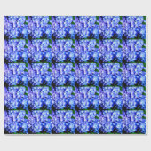 エレガント紫紫紫紫紫紫紫紫紫紫紫紫紫紫紫紫紫紫紫花フローラ ラッピングペーパー (フラット)