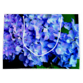 エレガント紫紫紫紫紫紫紫紫紫紫紫紫紫紫紫紫紫紫紫花フローラ ラージペーパーバッグ (正面)