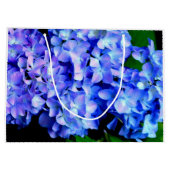 エレガント紫紫紫紫紫紫紫紫紫紫紫紫紫紫紫紫紫紫紫花フローラ ラージペーパーバッグ (裏面)