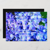 エレガント紫紫紫紫紫紫紫紫紫紫紫紫紫紫紫紫紫紫紫花フローラ 招待状 (正面/裏面)