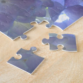 エレガント紫紫紫紫紫紫紫紫紫陽花 ジグソーパズル (側面)