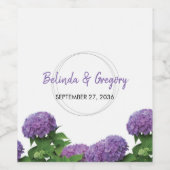 エレガント紫紫紫紫花結婚病 ワインラベル