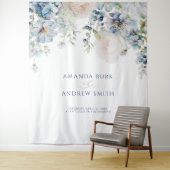 エレガント紫陽花とバラ結婚のタペストリー タペストリー (インサイチュ)