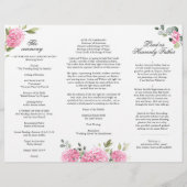 エレガント紫陽花の式結婚プログラム (裏面)