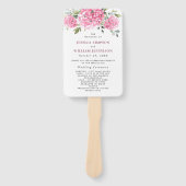 エレガント紫陽花の式結婚プログラム ハンドファン (正面)