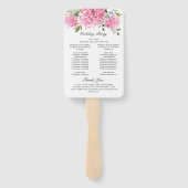 エレガント紫陽花の式結婚プログラム ハンドファン (裏面)