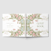 エレガント紫陽花アールヌーボー結婚ズ ゲストブック (全面)