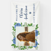 エレガント紫陽花カスタムパーティー写真21日 横断幕 (縦)