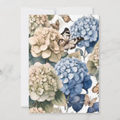 エレガント紫陽花結婚病 招待状 (裏面)