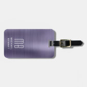 エレガント紫 ラゲッジタグ (正面横)