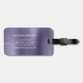 エレガント紫 ラゲッジタグ (裏面横)