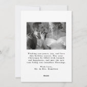 エレガント結婚したChristmas Script 2の写真 シーズンカード (裏面)